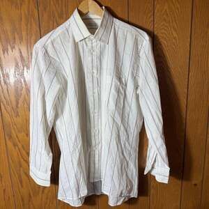 Christian Dior Striped Long Sleeve Dress Shirt Size 16 32-33
